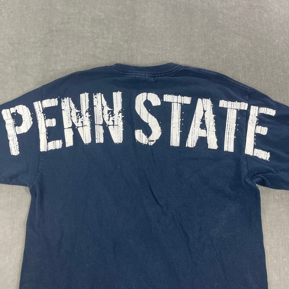Penn State Nittany Lions Cheer TCX Men Large Navy‎ BlueGraphic T-Shirt NCAA